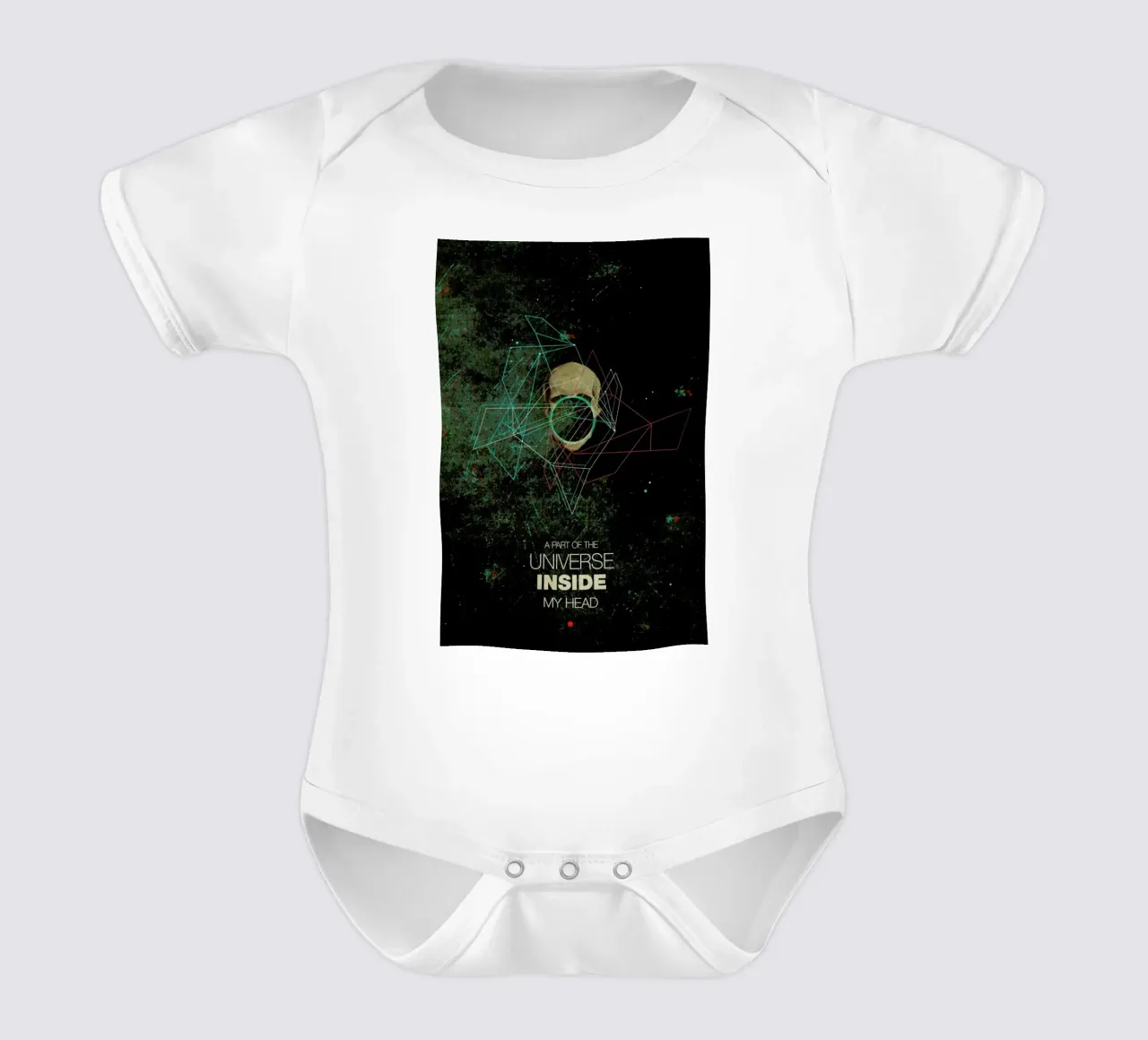 A Part Of The Universe Inside My Head Kurzarm Babybody von Frank Moth