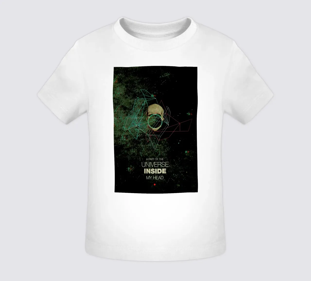 A Part Of The Universe Inside My Head Baby T-Shirt von Frank Moth