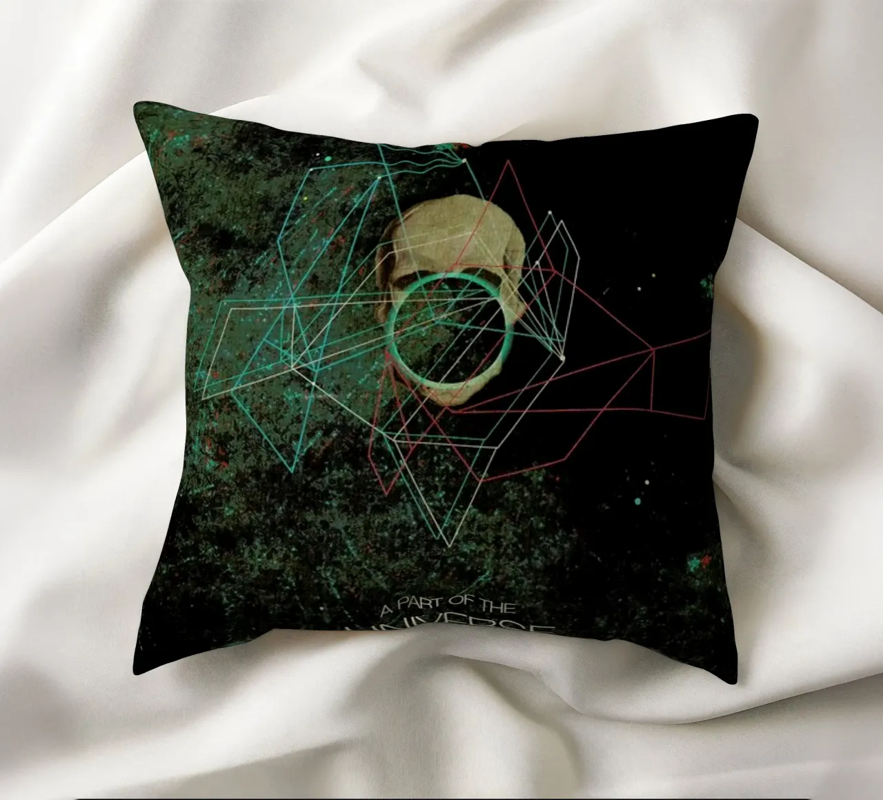 A Part Of The Universe Inside My Head decorative cushion by Frank Moth