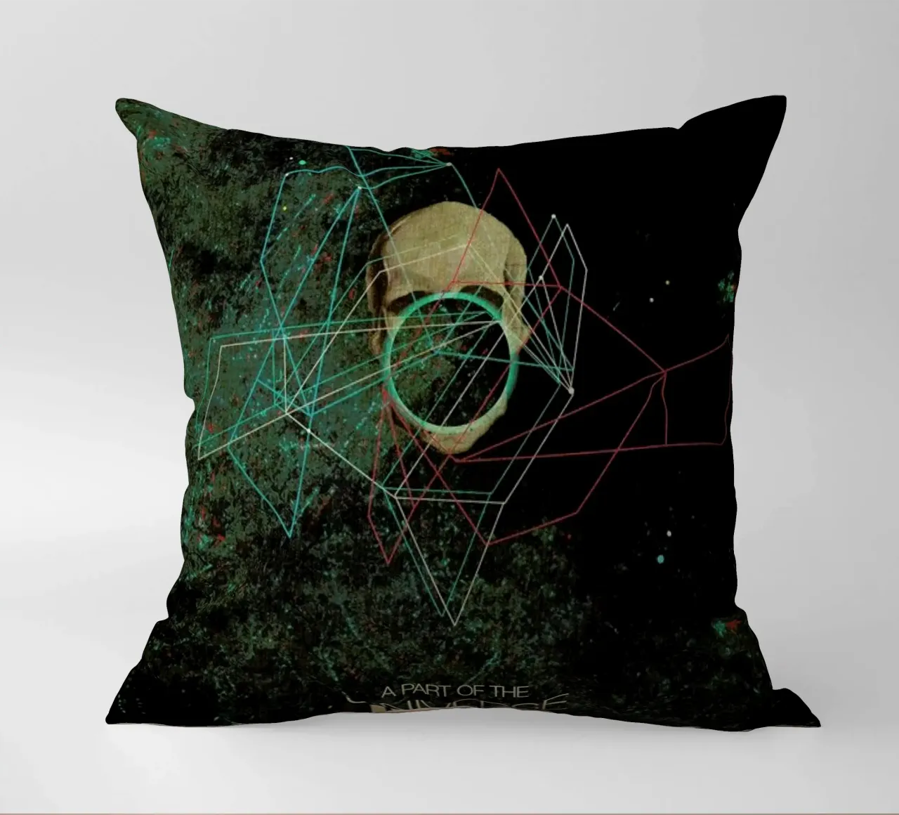 A Part Of The Universe Inside My Head decorative cushion by Frank Moth