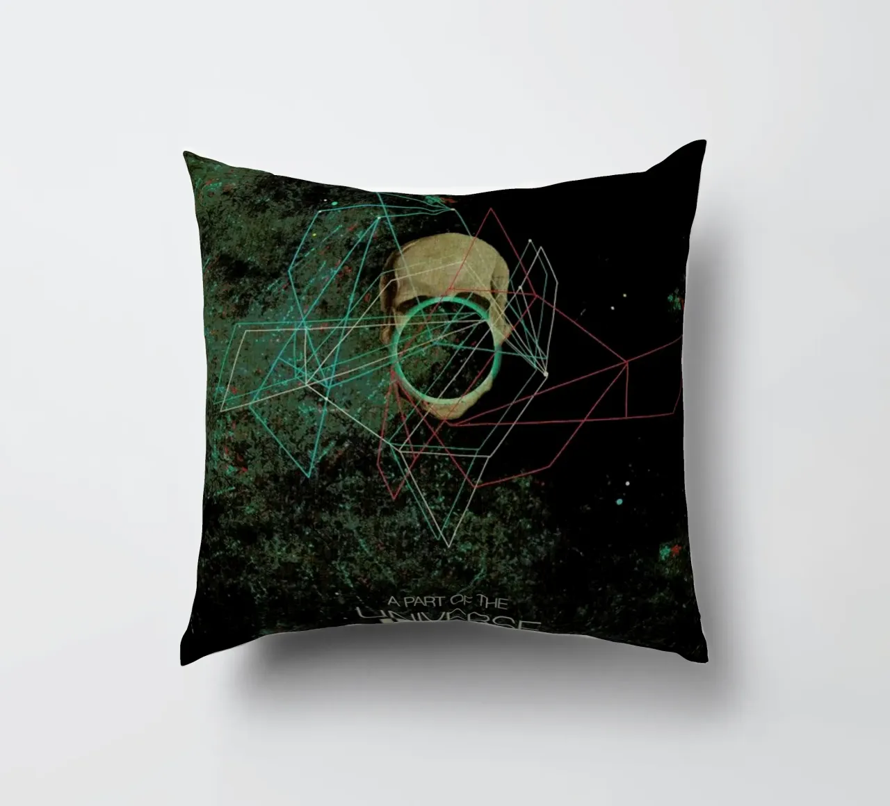A Part Of The Universe Inside My Head decorative cushion by Frank Moth