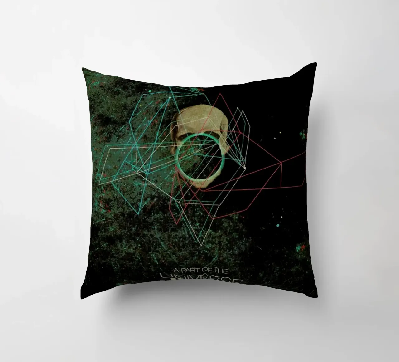 A Part Of The Universe Inside My Head decorative cushion by Frank Moth