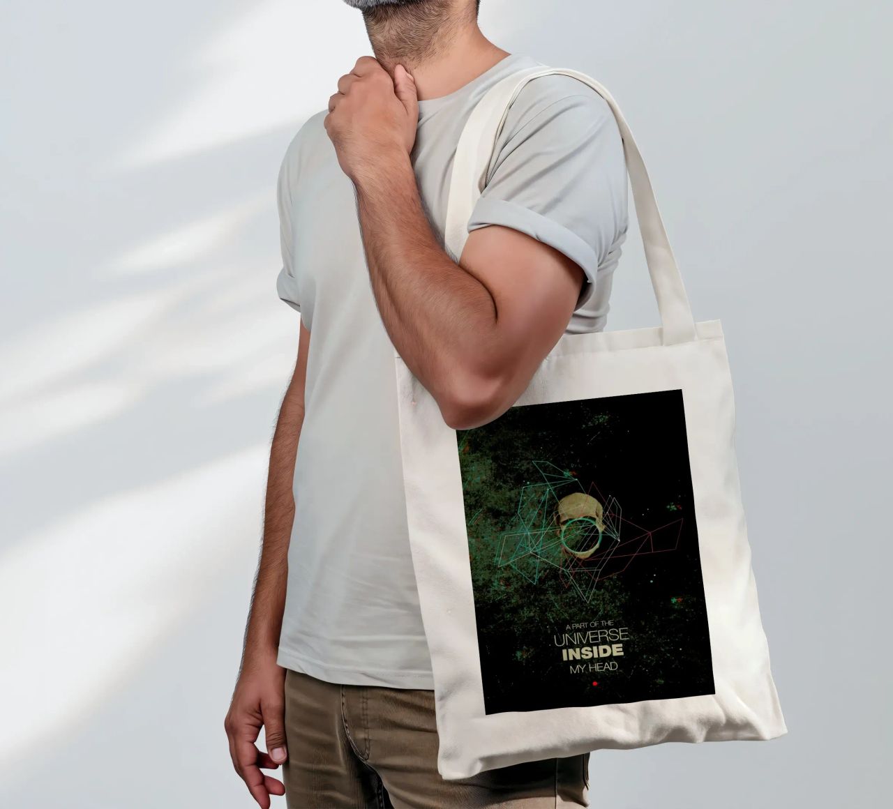A Part Of The Universe Inside My Head borsa in juta da Frank Moth