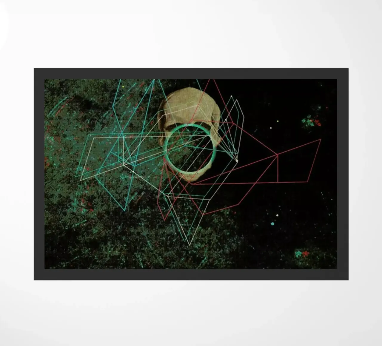 A Part Of The Universe Inside My Head Fußmatte von Frank Moth