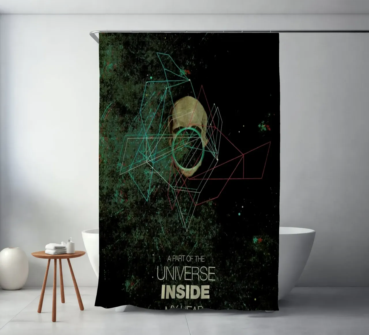 A Part Of The Universe Inside My Head tenda da doccia da Frank Moth