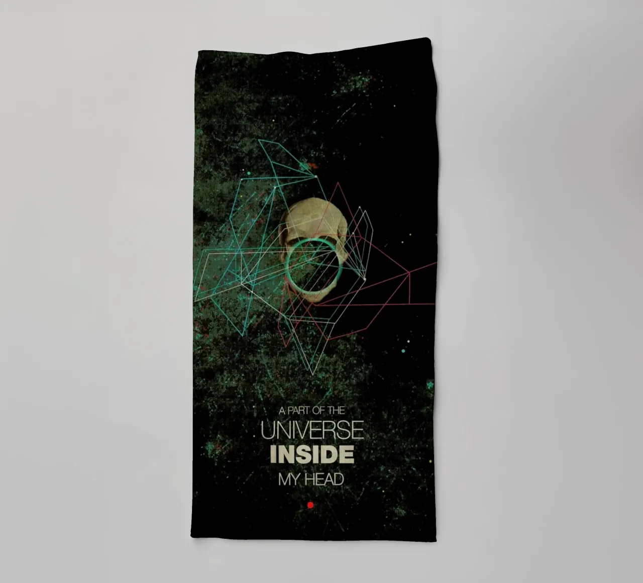 A Part Of The Universe Inside My Head towel by Frank Moth