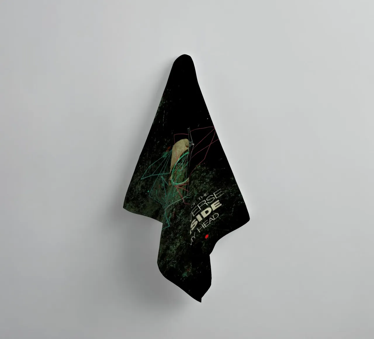 A Part Of The Universe Inside My Head towel by Frank Moth