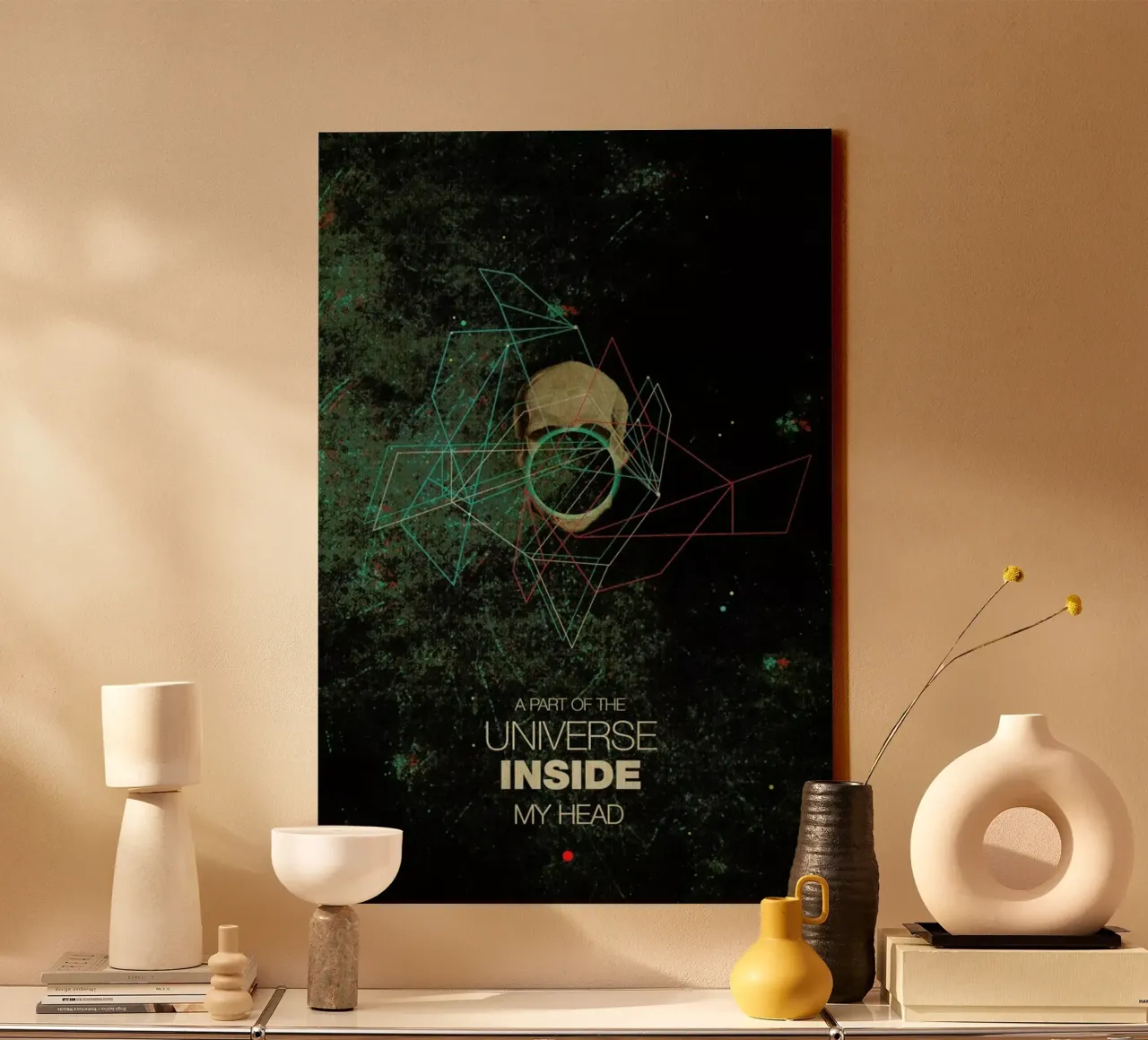 A Part Of The Universe Inside My Head canvas van Frank Moth