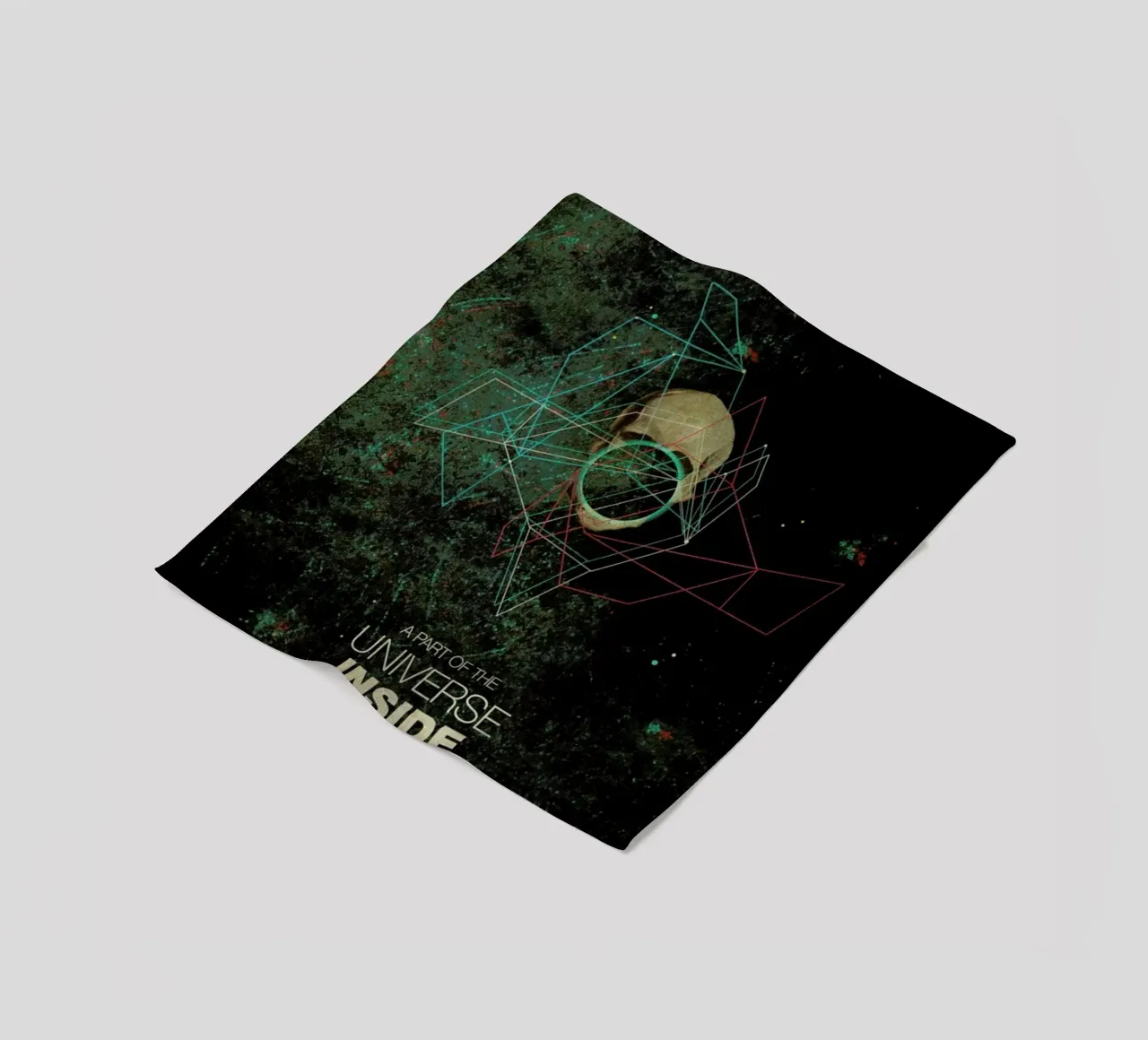 A Part Of The Universe Inside My Head fleece blanket by Frank Moth