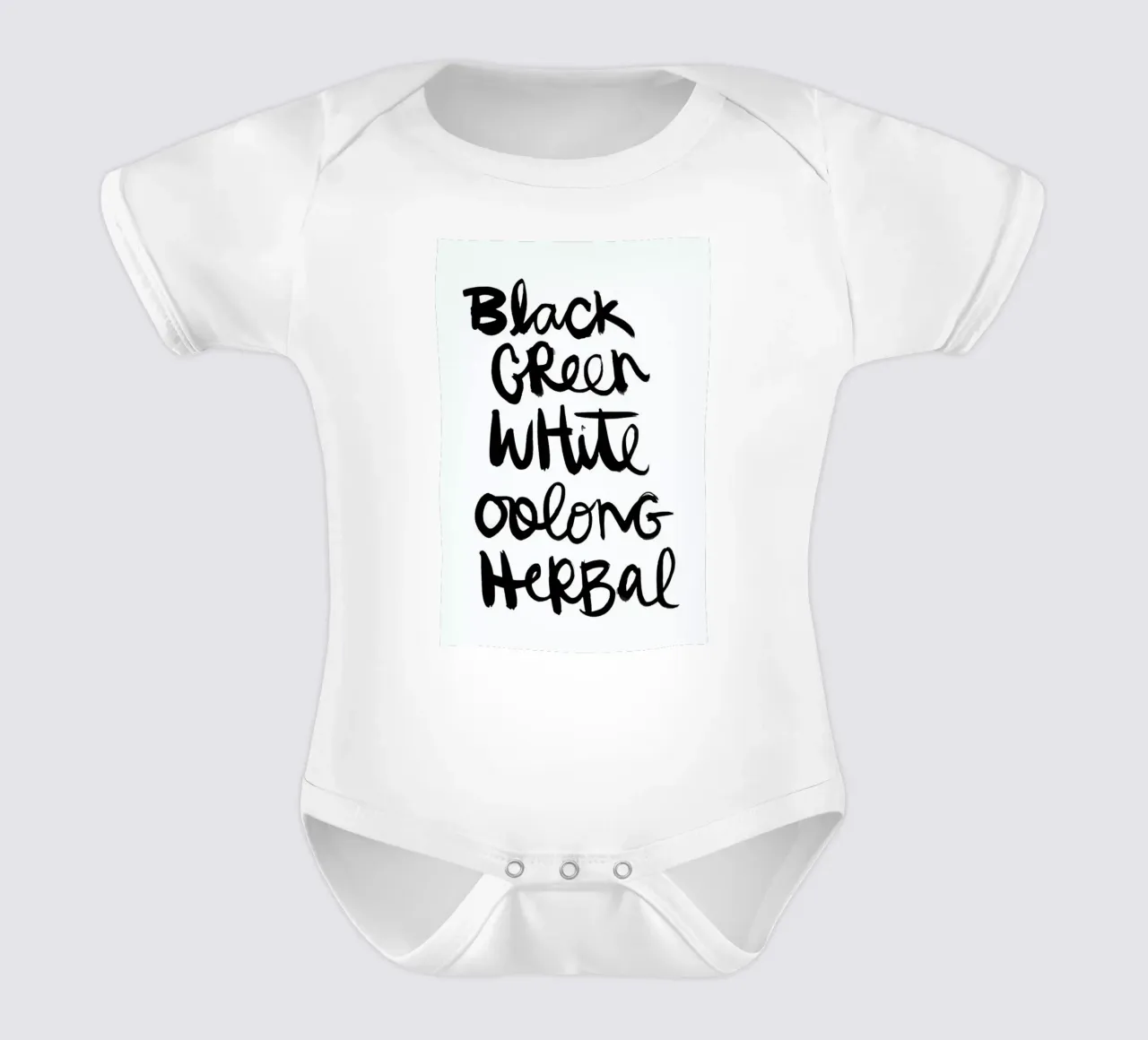Tea short-sleeve baby romper by Dead Language