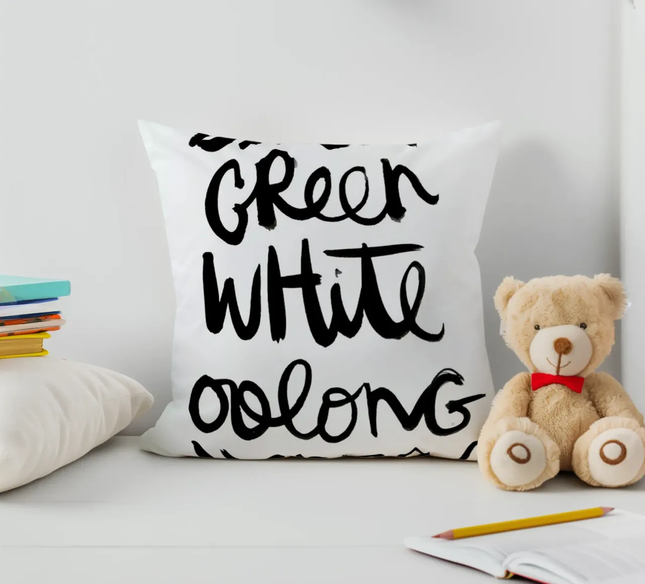 Tea decorative cushion by Dead Language
