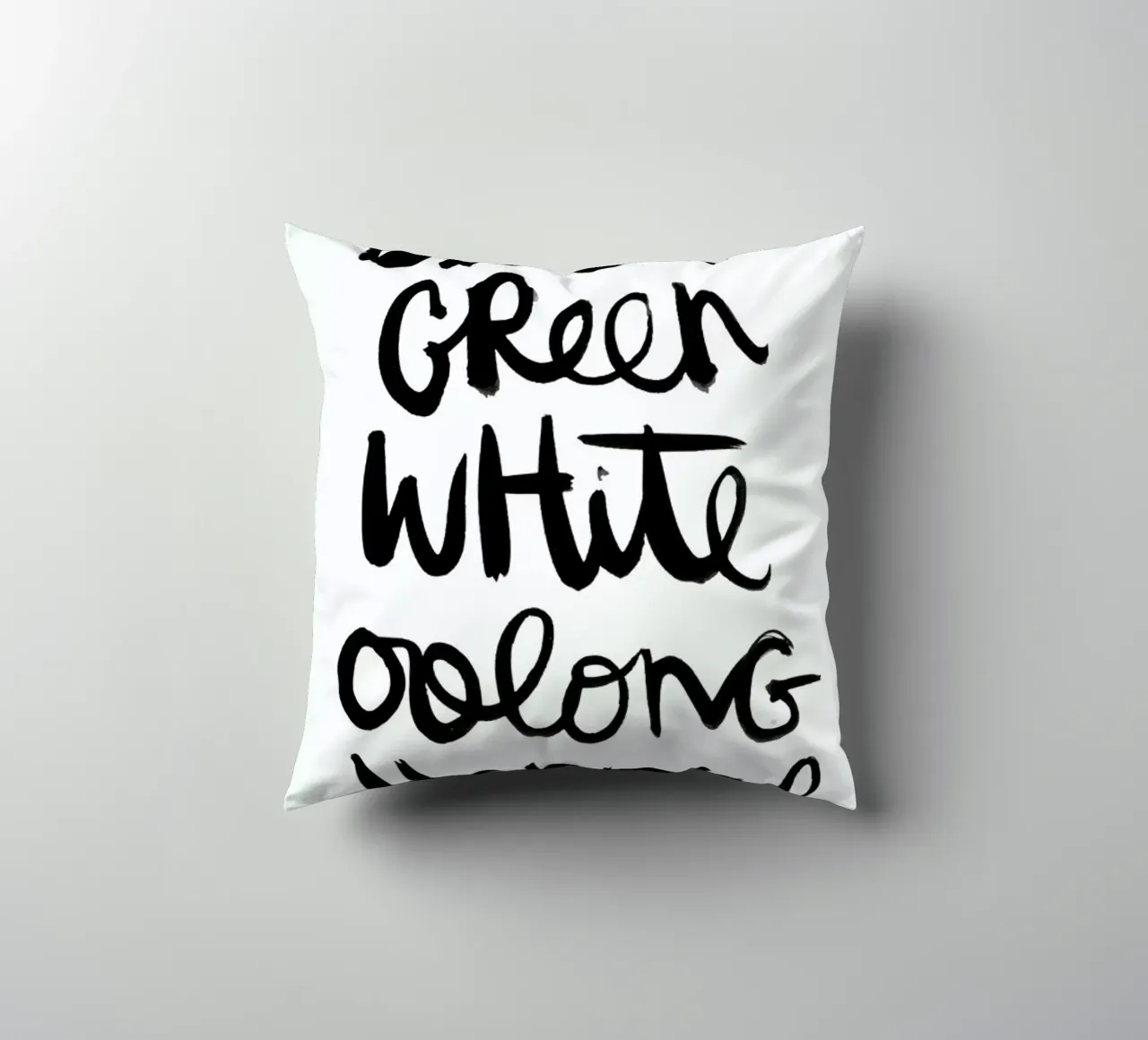 Tea decorative cushion by Dead Language