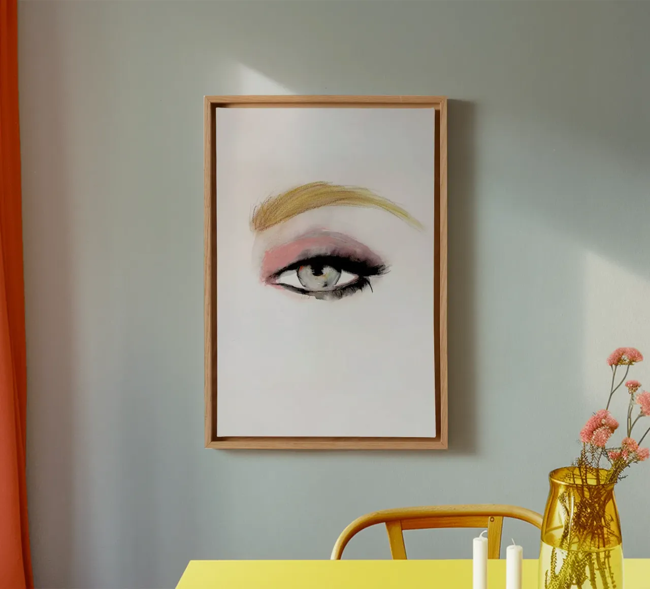 Single Eye+Series01 canvas by Leigh Viner