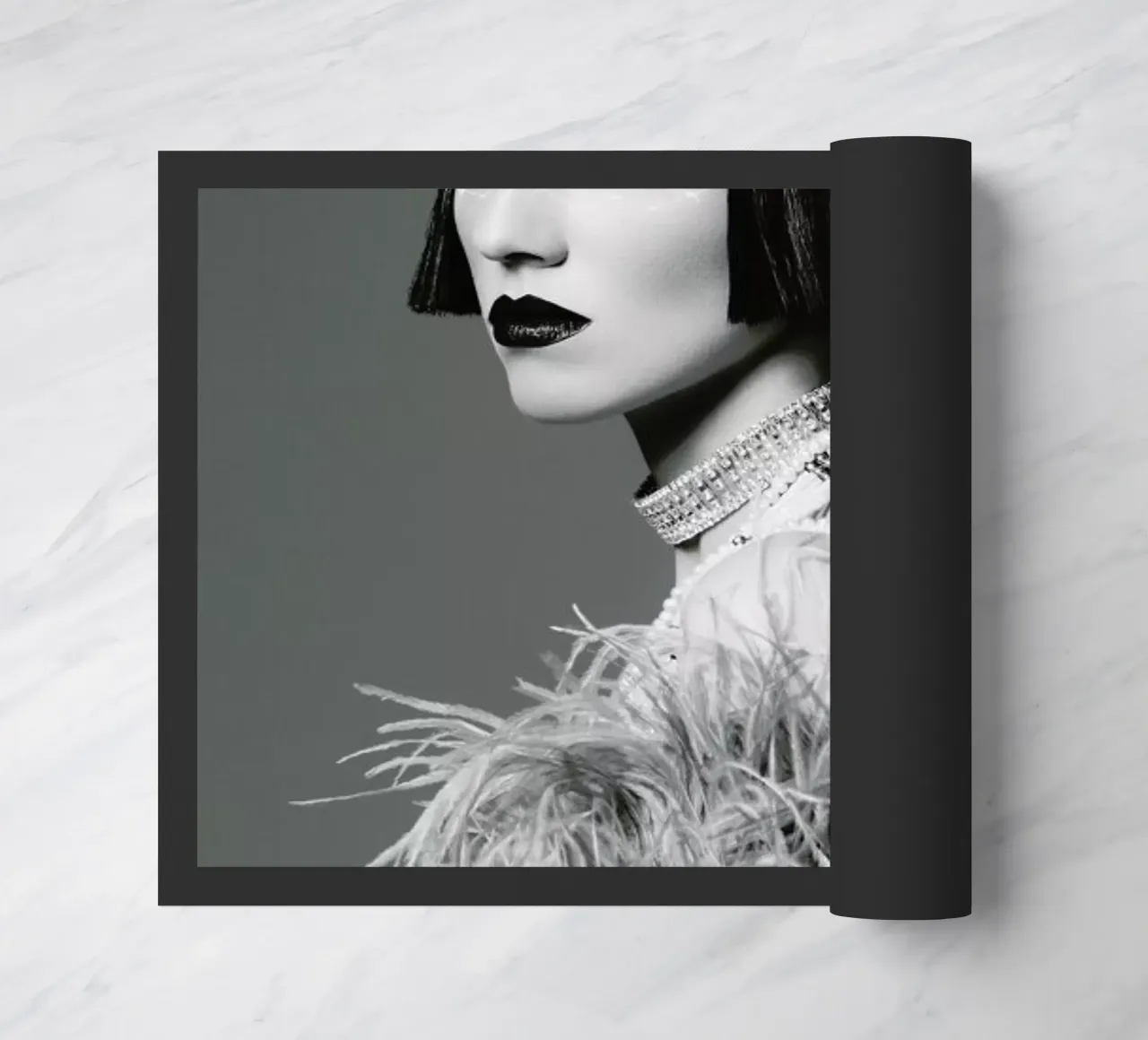 Feathers I doormat by Runway Collective
