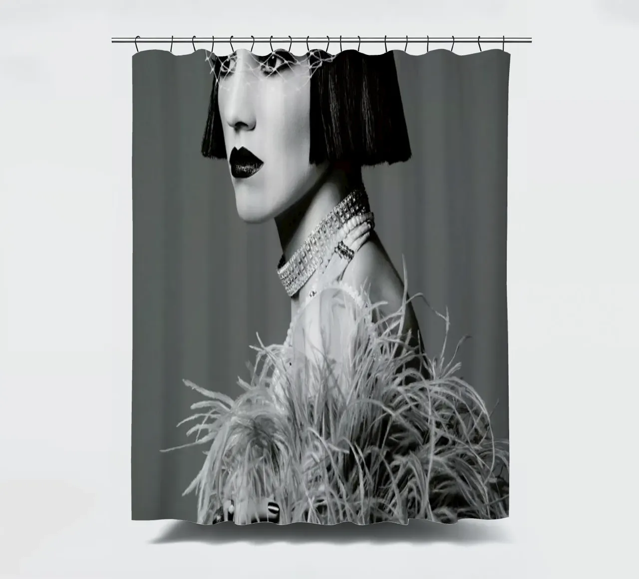 Feathers I tenda da doccia da Runway Collective