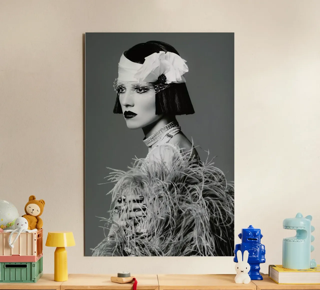Feathers I alluminio dibond da Runway Collective