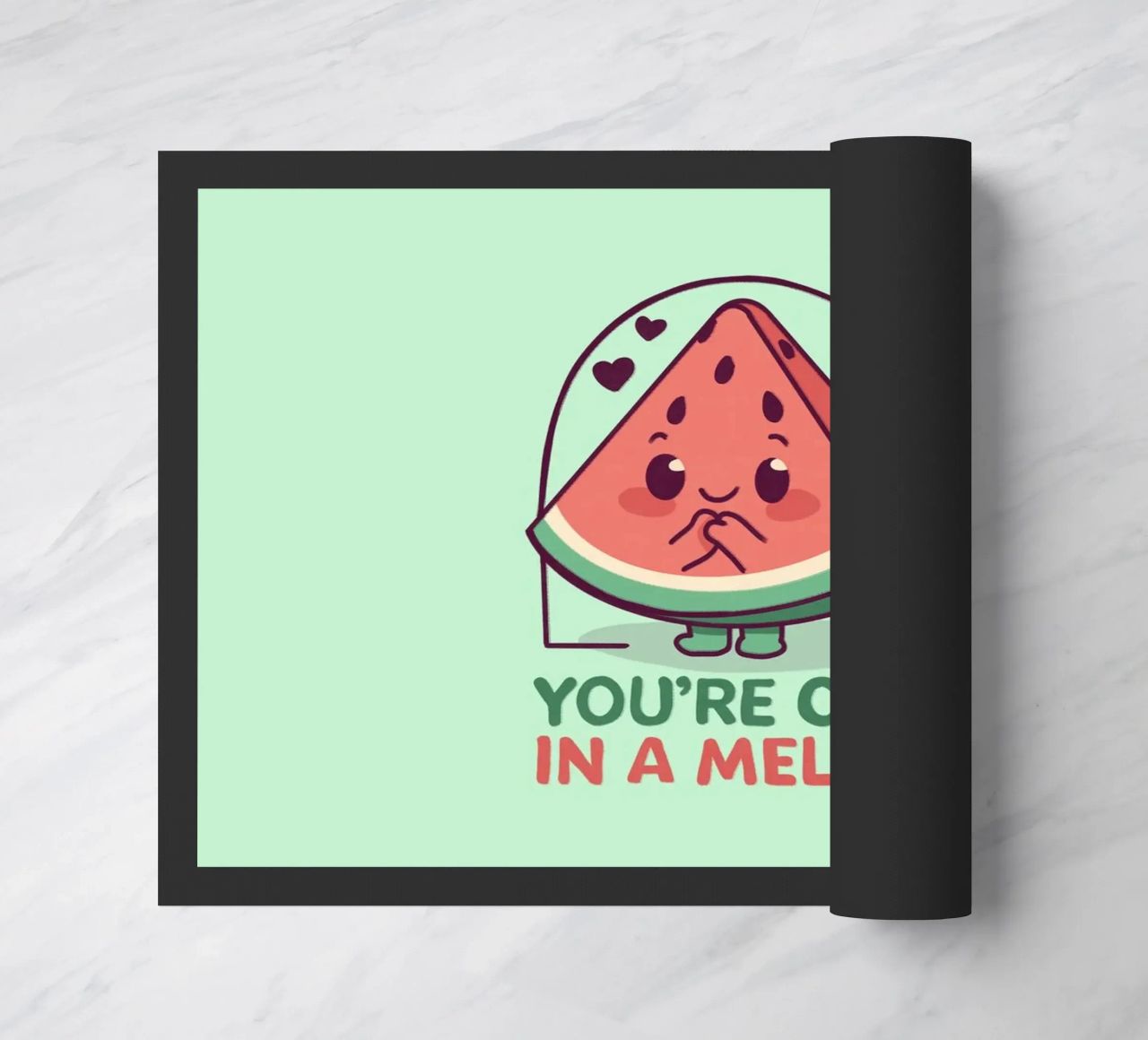 Siete uno in un melone zerbino da Loobs