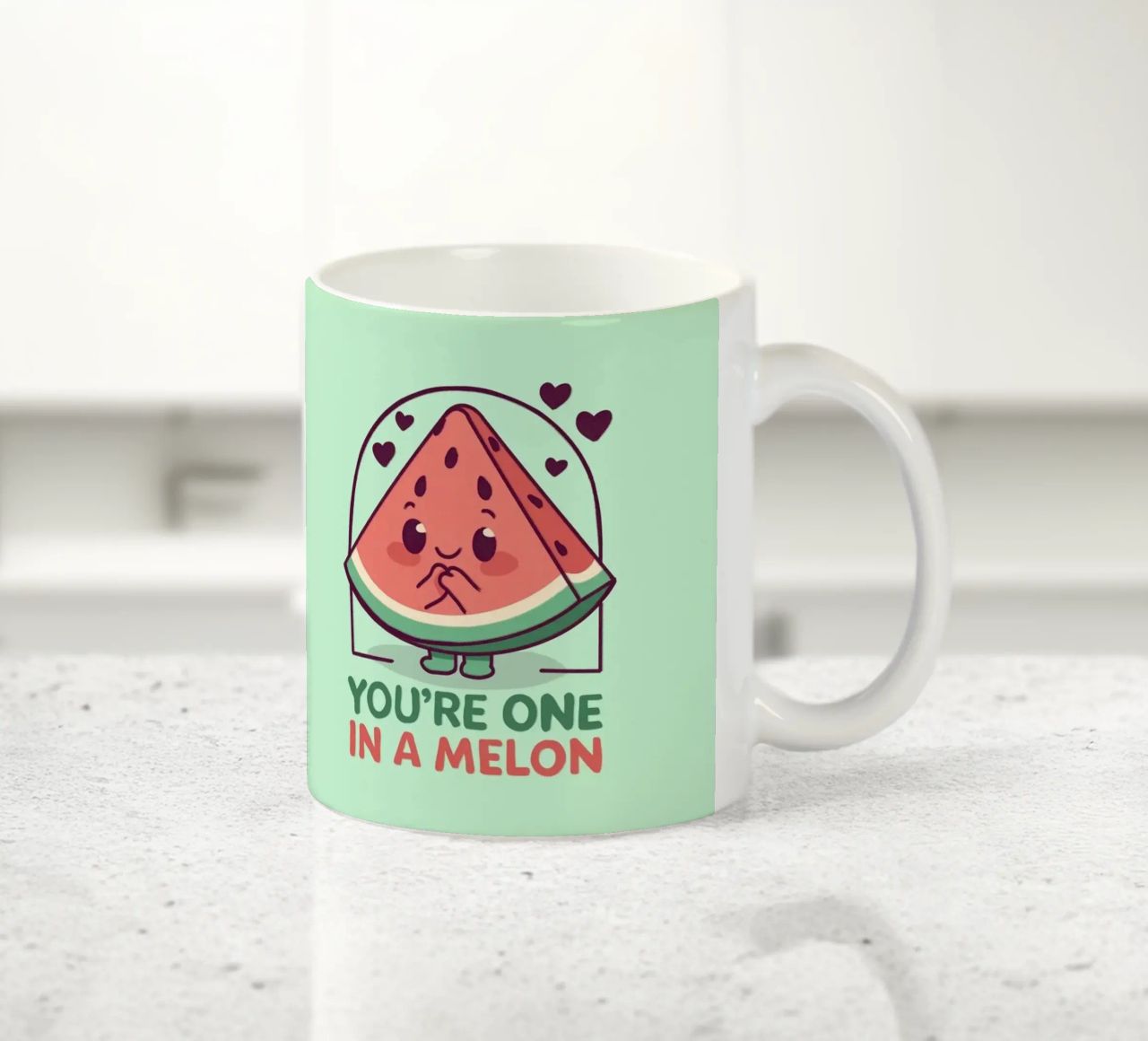 Siete uno in un melone tazza in ceramica da Loobs