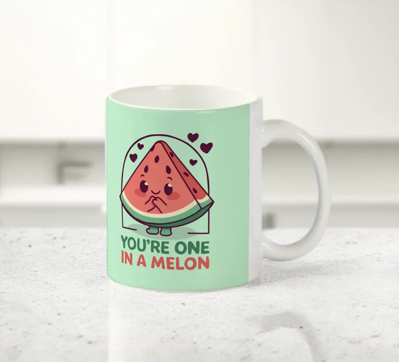 Eres uno en un melón taza de cerámica de Loobs