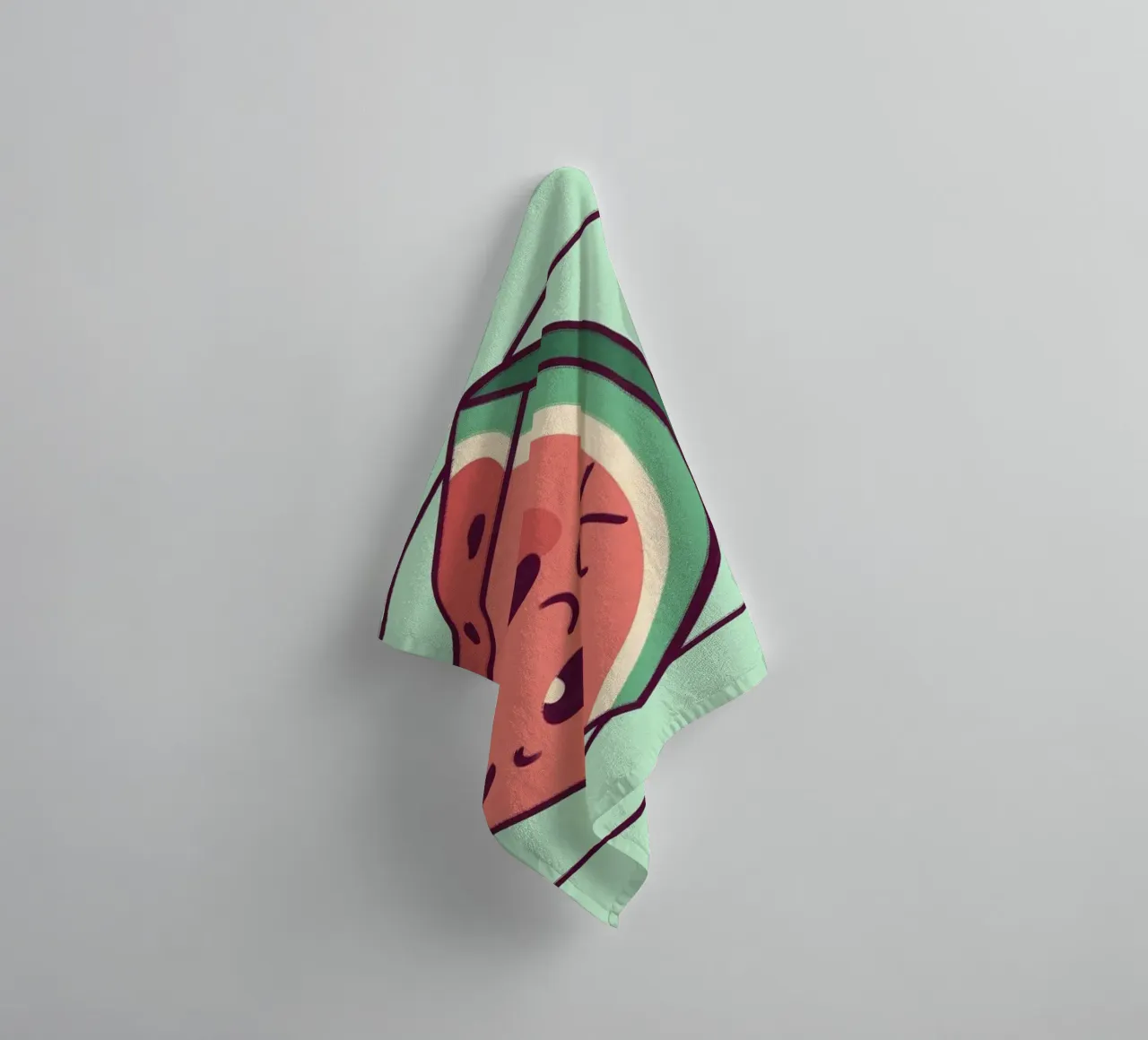 Siete uno in un melone asciugamano da bagno da Loobs