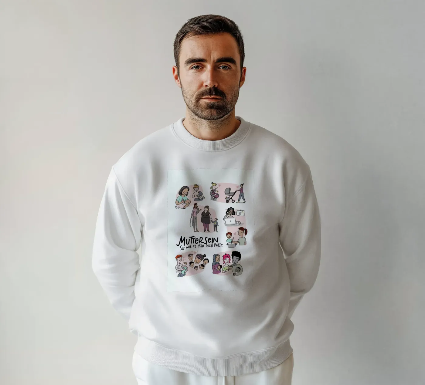 Mutter sweat de Geborgen Wachsen x JUNIQE