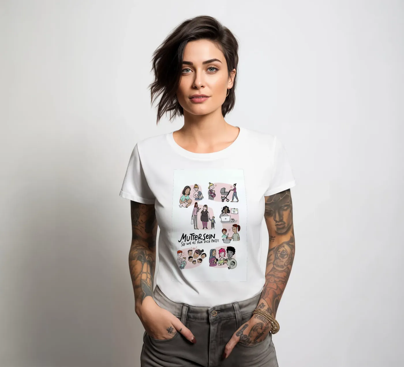 Mutter t-shirt da donna da Geborgen Wachsen x JUNIQE