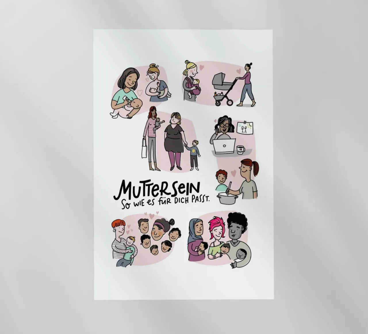 Mutter pellicola backlit da Geborgen Wachsen x JUNIQE