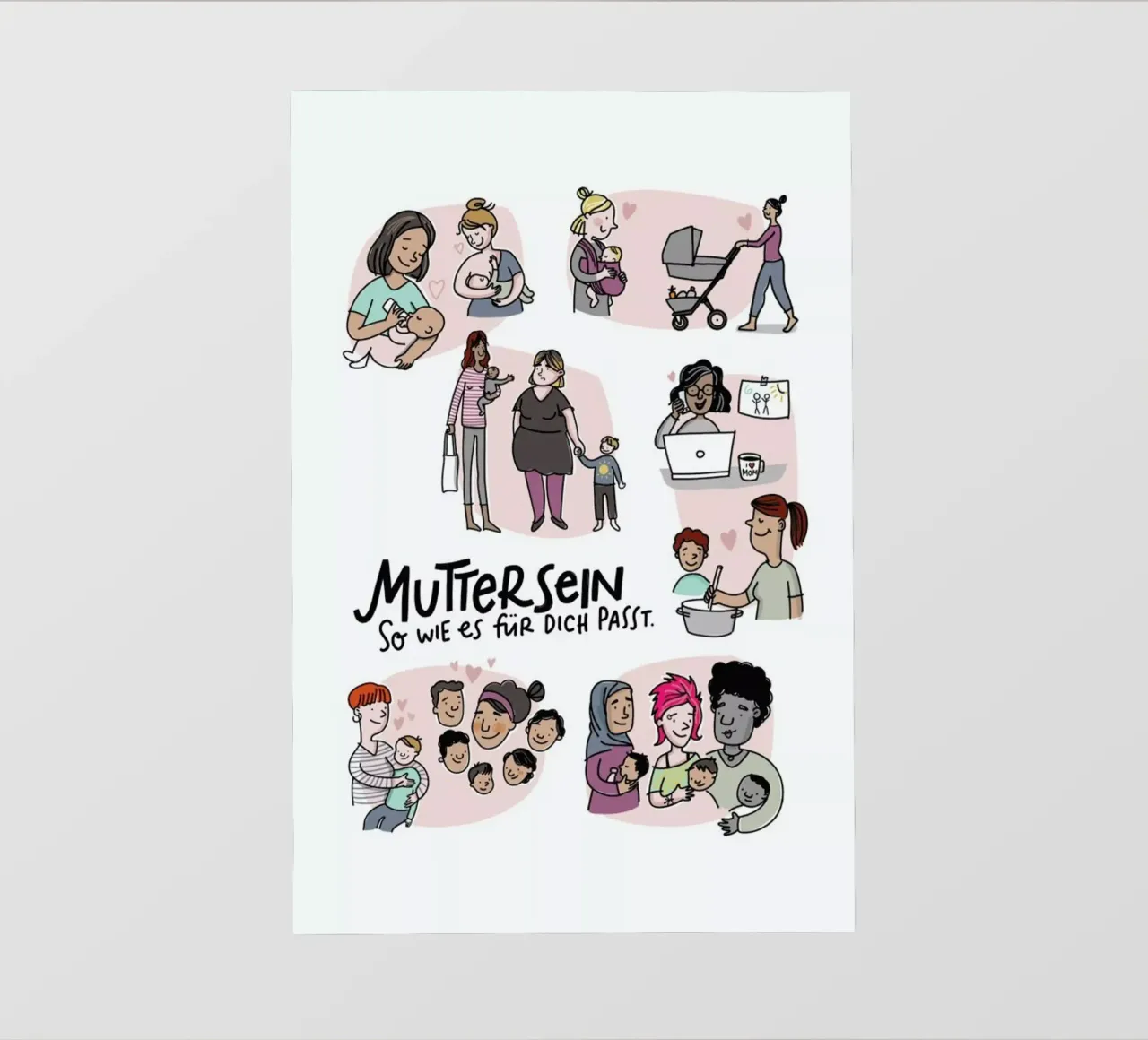 Mutter pellicola backlit da Geborgen Wachsen x JUNIQE