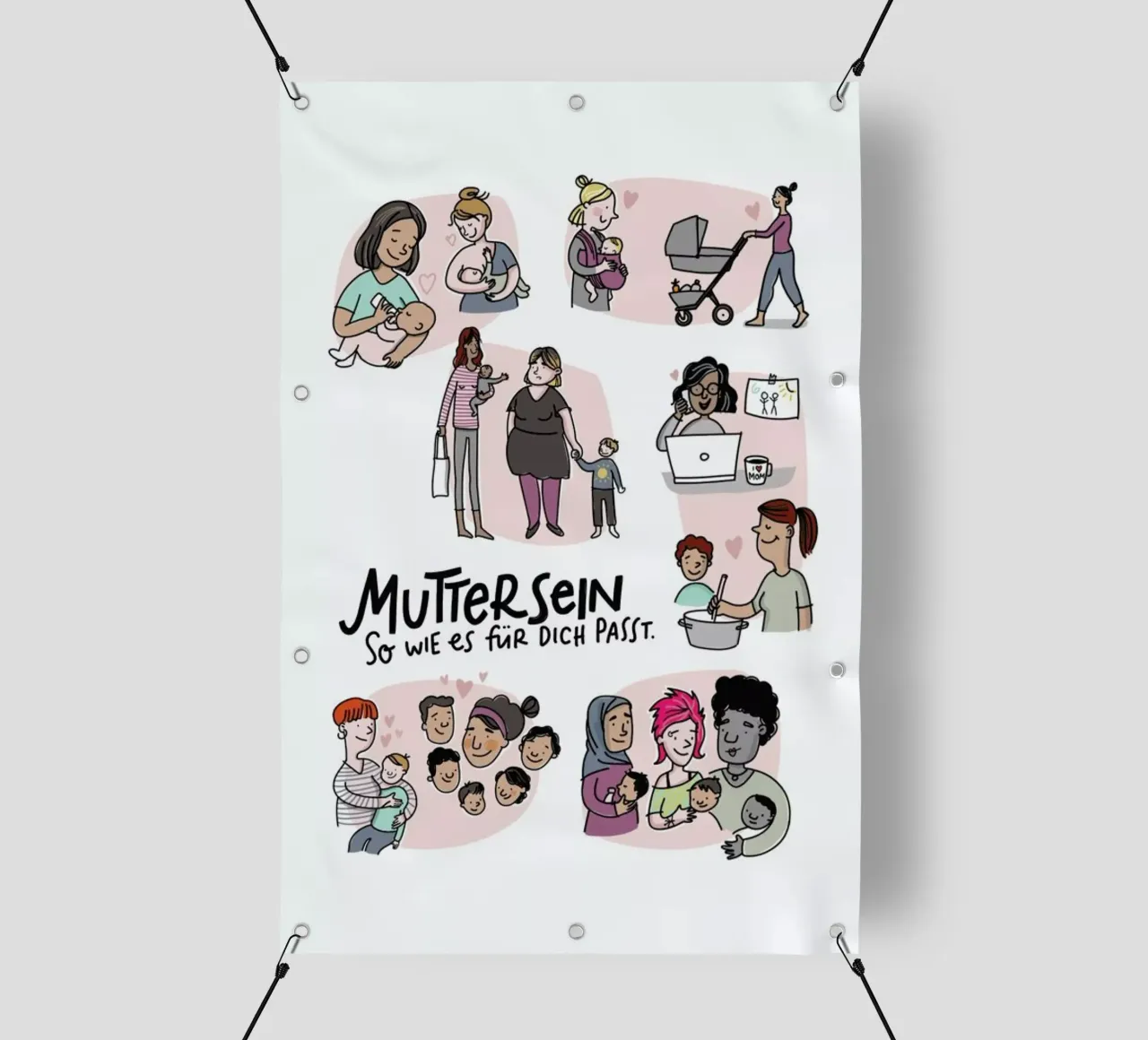 Mutter telo in pvc da Geborgen Wachsen x JUNIQE