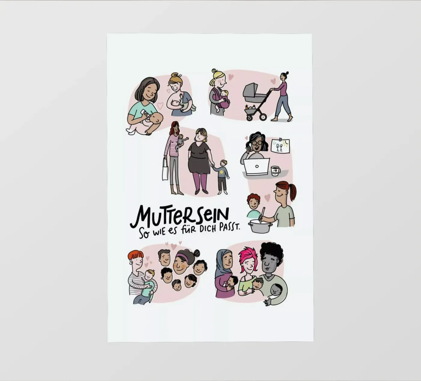 Mutter pvc cover by Geborgen Wachsen x JUNIQE