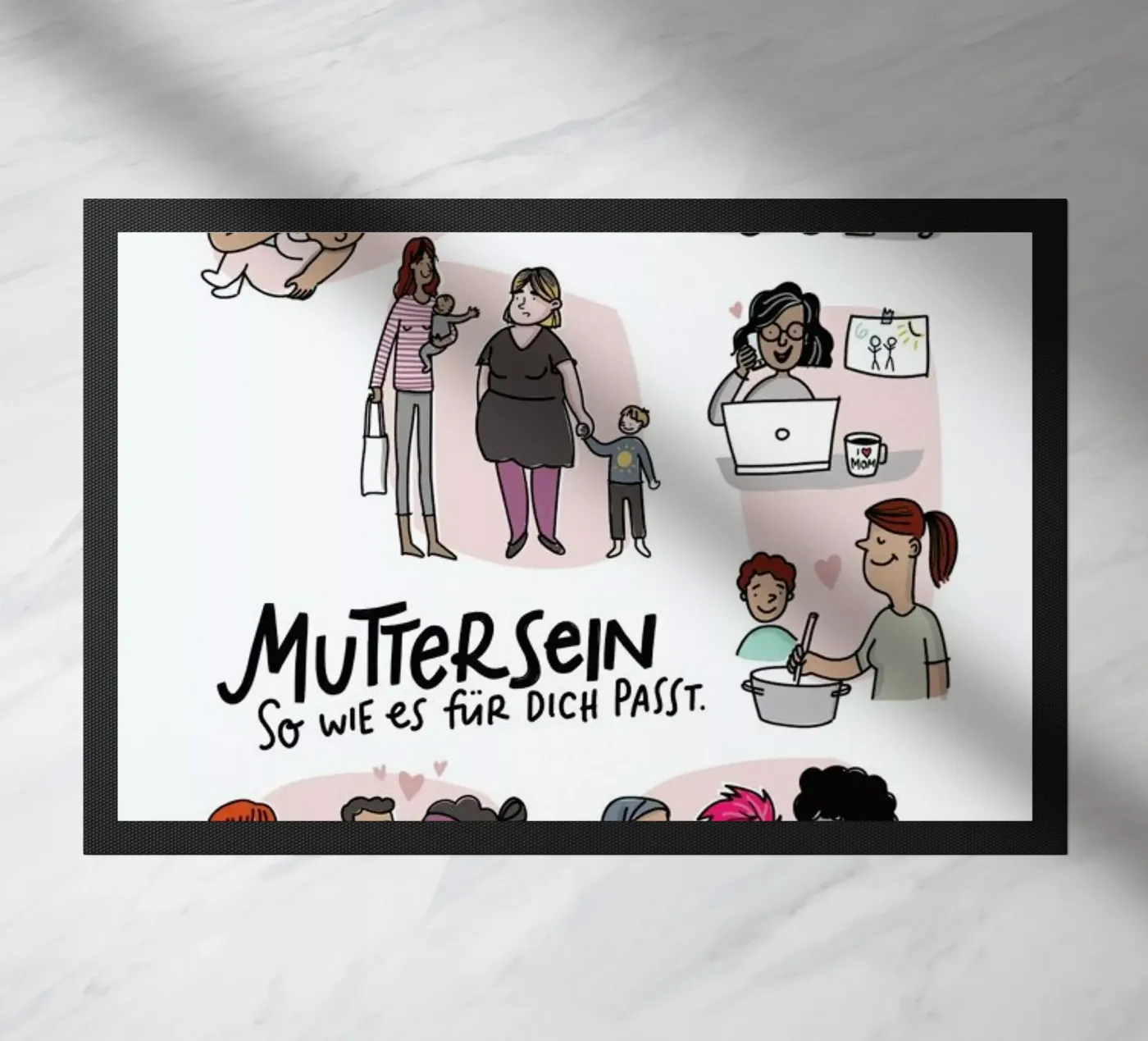 Mutter deurmat van Geborgen Wachsen x JUNIQE