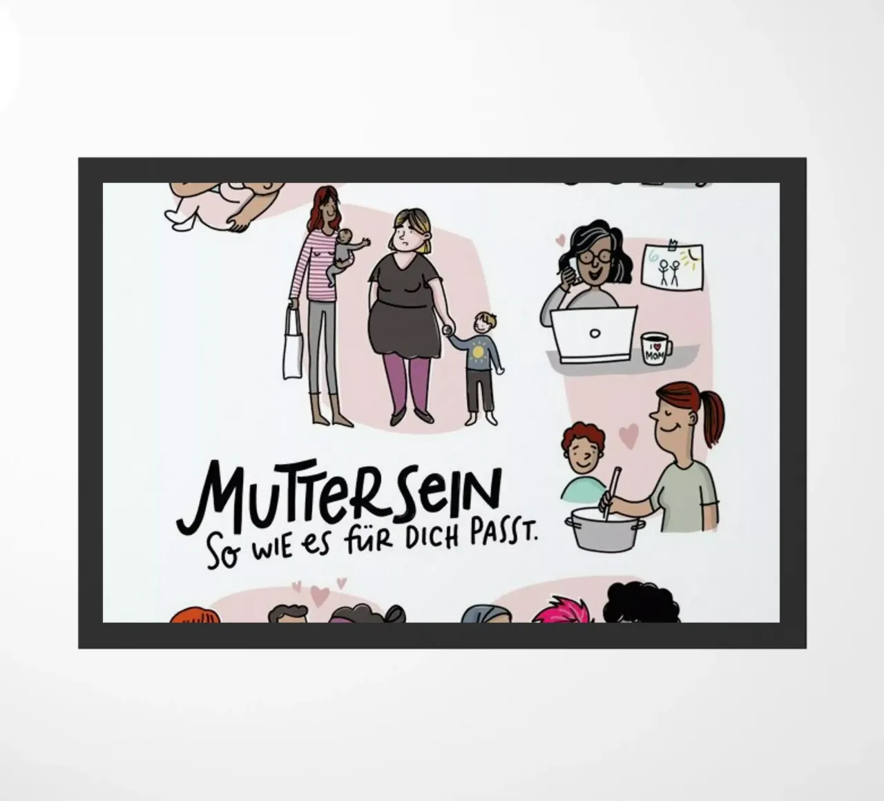Mutter Fußmatte von Geborgen Wachsen x JUNIQE