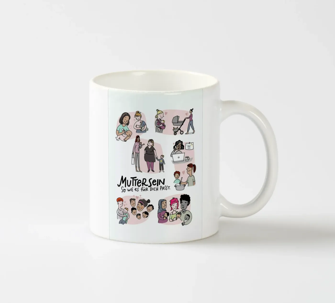 Mutter ceramic mug by Geborgen Wachsen x JUNIQE