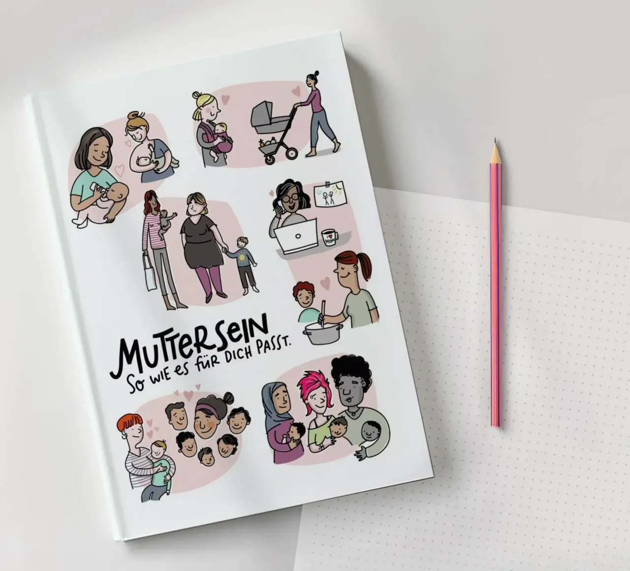 Mutter notebook by Geborgen Wachsen x JUNIQE