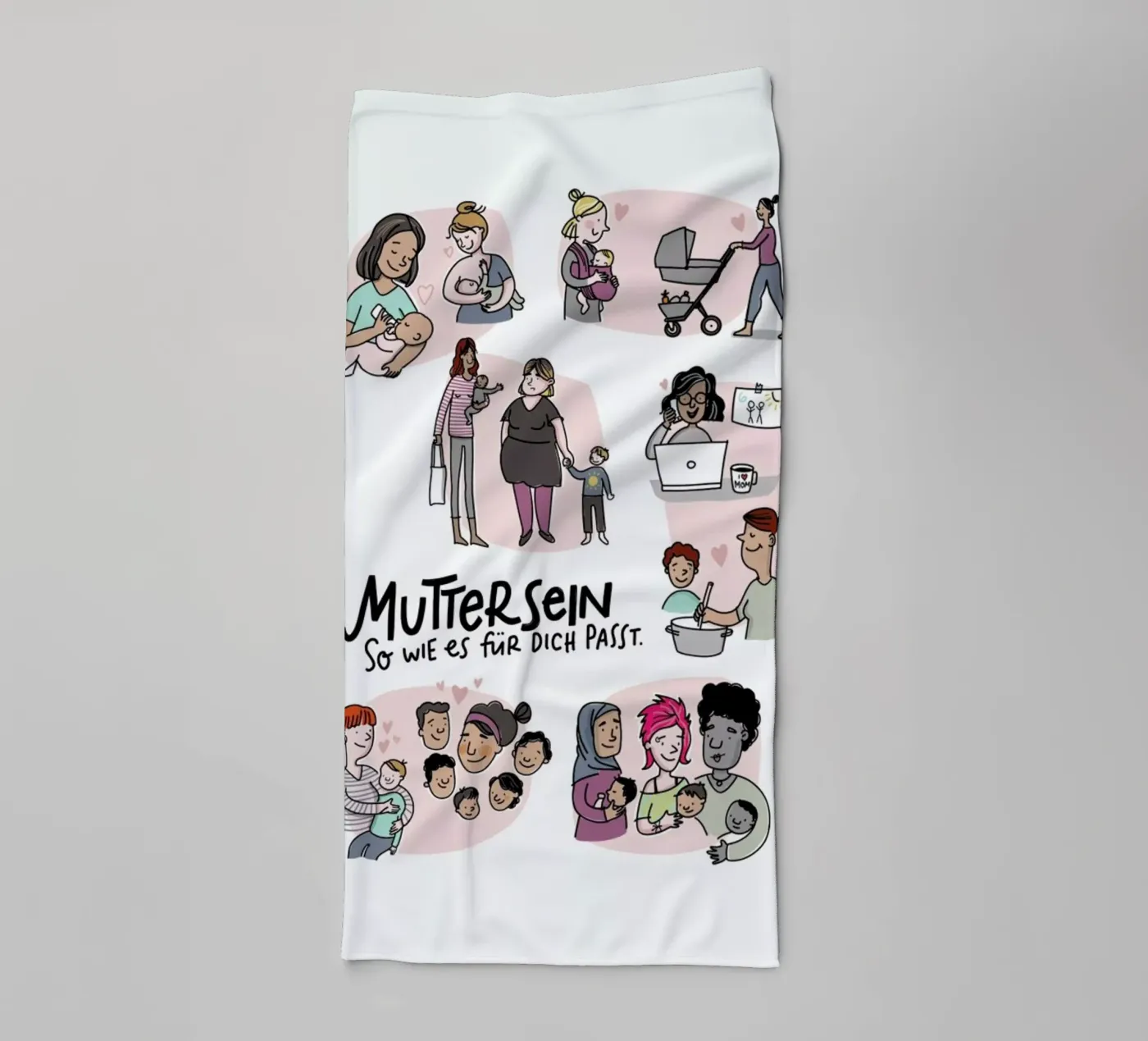 Mutter badhanddoek van Geborgen Wachsen x JUNIQE