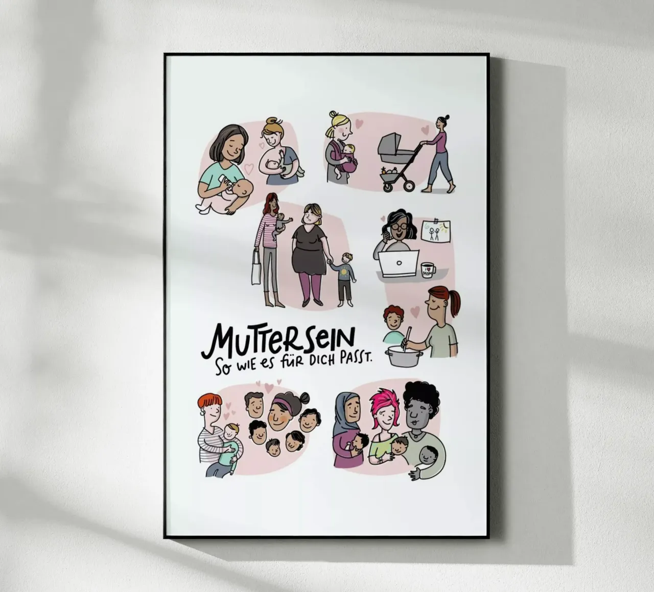 Mutter acryl van Geborgen Wachsen x JUNIQE