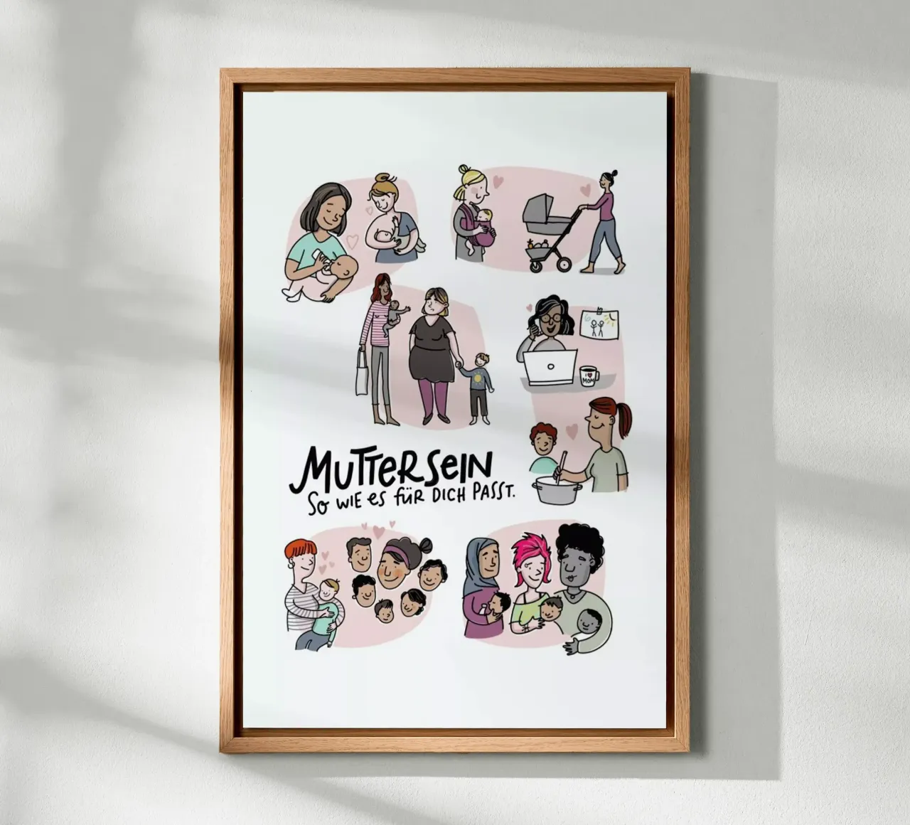 Mutter pannello forex da Geborgen Wachsen x JUNIQE