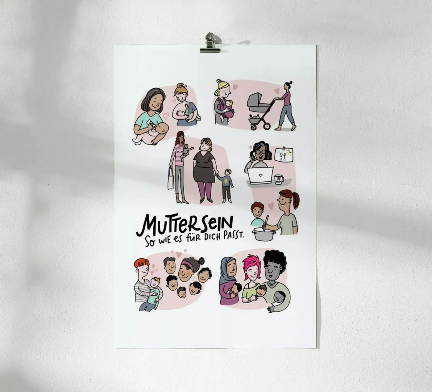 Mutter Poster von Geborgen Wachsen x JUNIQE