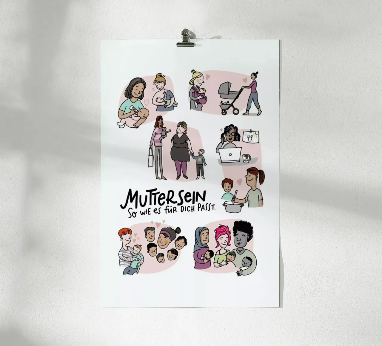 Mutter carta hahnemühle da Geborgen Wachsen x JUNIQE