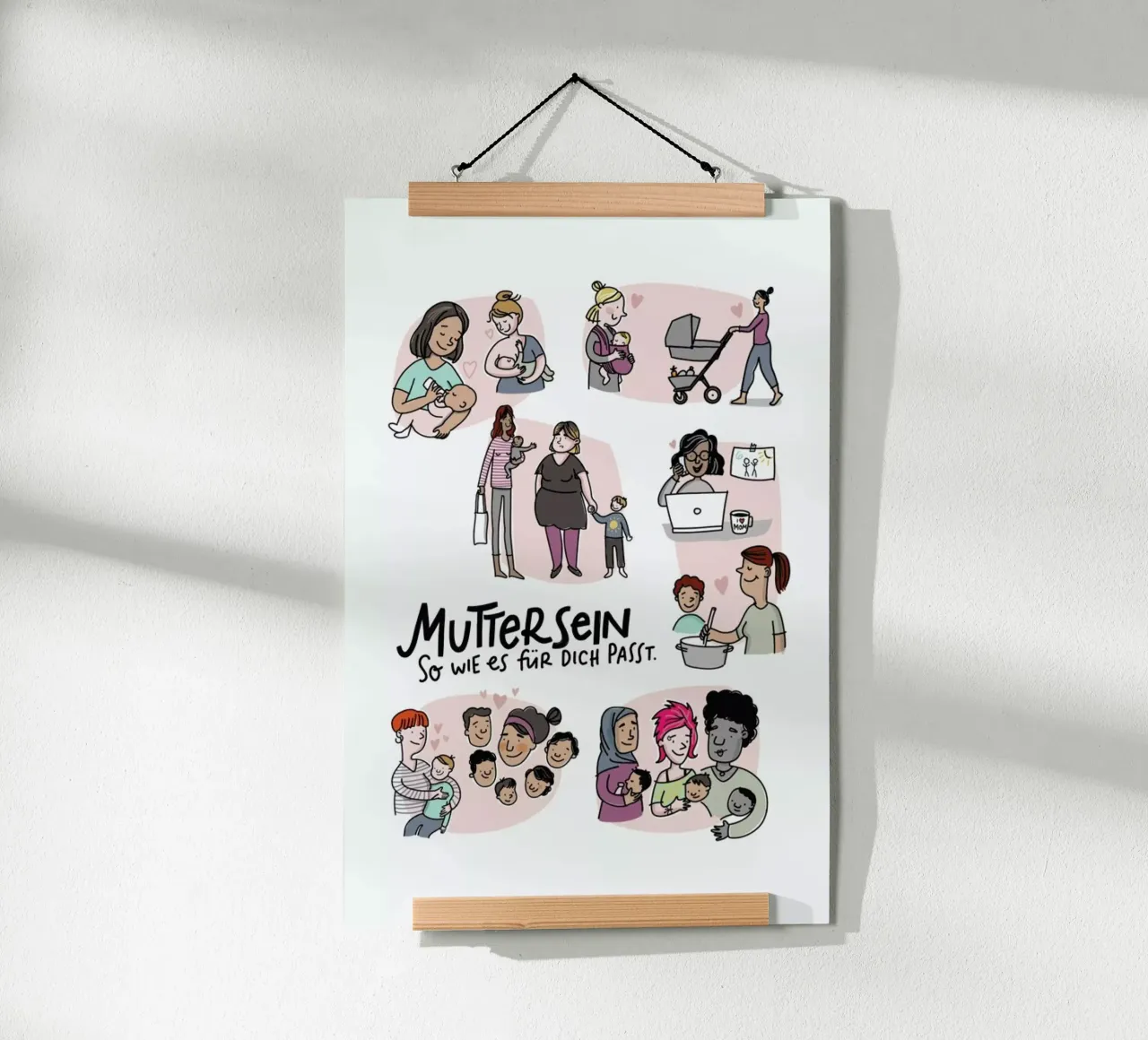 Mutter carta hahnemühle da Geborgen Wachsen x JUNIQE