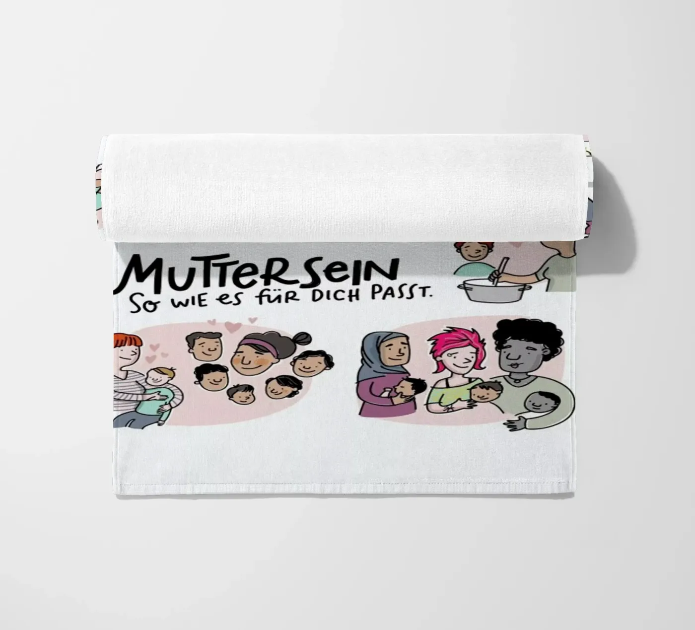 Mutter Strandtuch von Geborgen Wachsen x JUNIQE