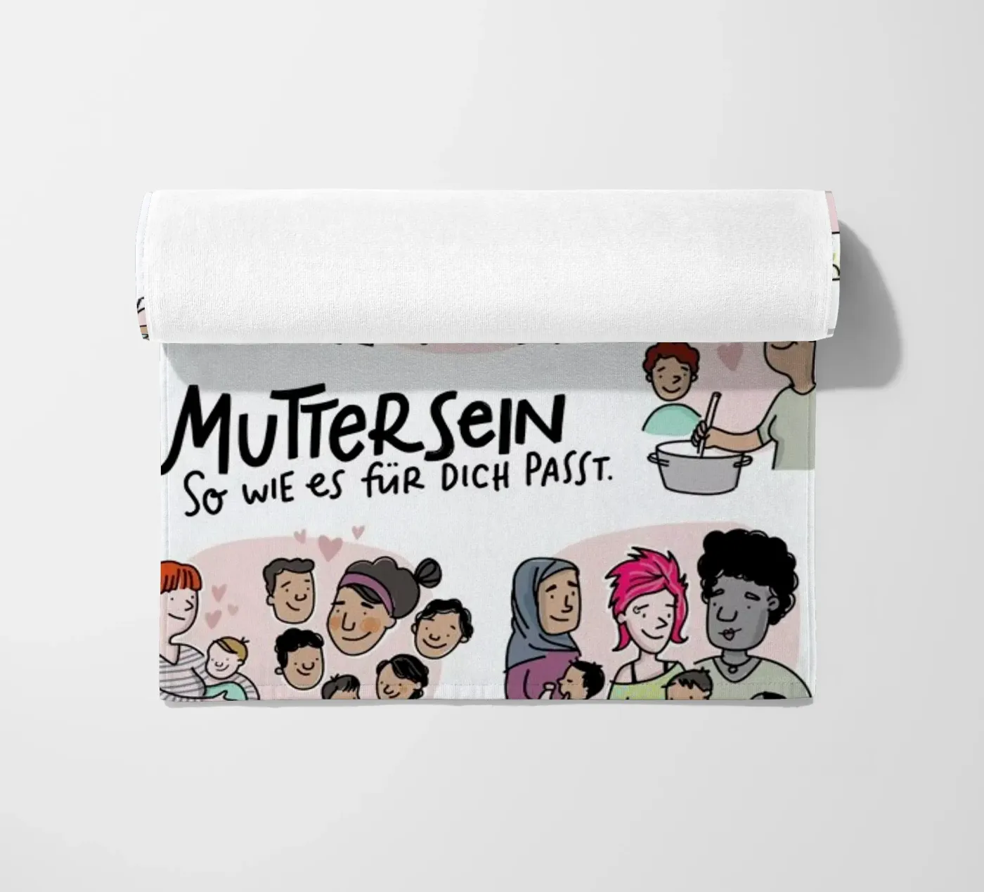 Mutter Strandtuch von Geborgen Wachsen x JUNIQE