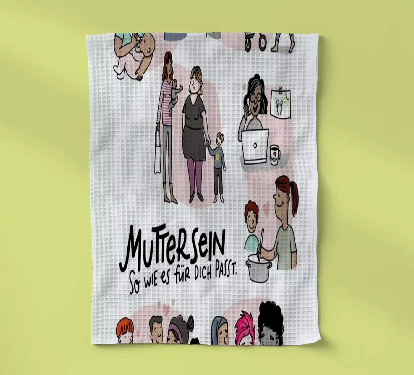 Mutter Geschirrtuch von Geborgen Wachsen x JUNIQE