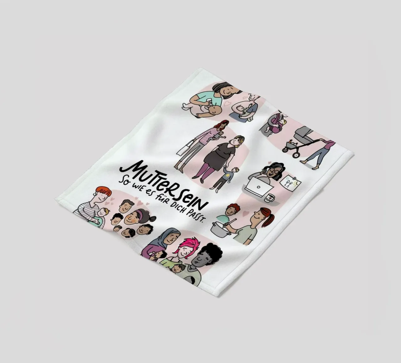 Mutter fleece blanket by Geborgen Wachsen x JUNIQE