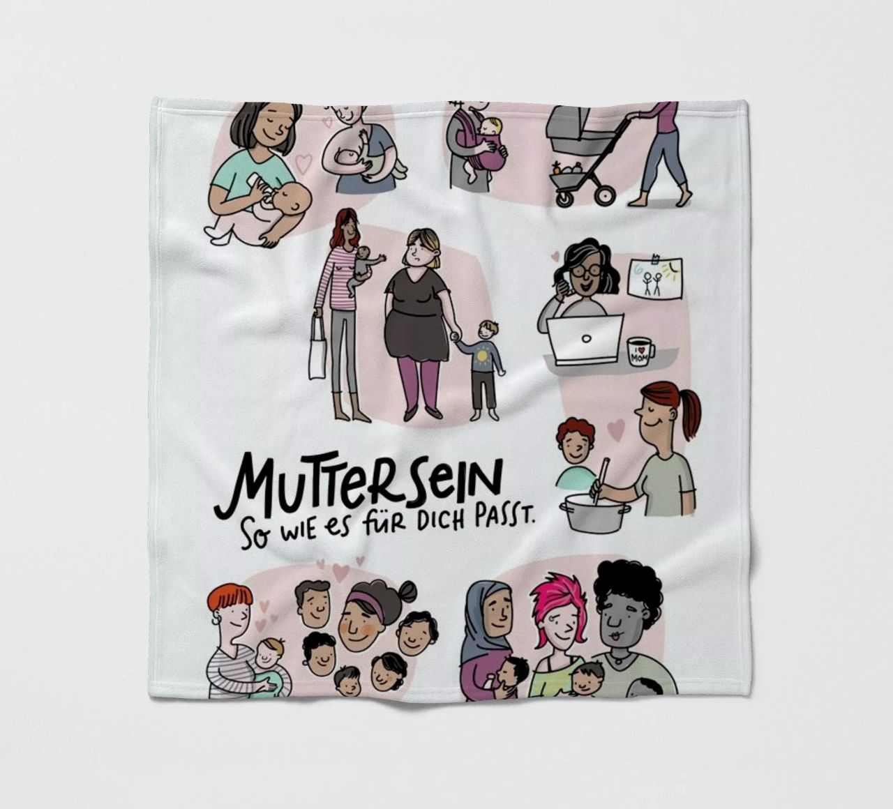 Mutter coperta in pile da Geborgen Wachsen x JUNIQE