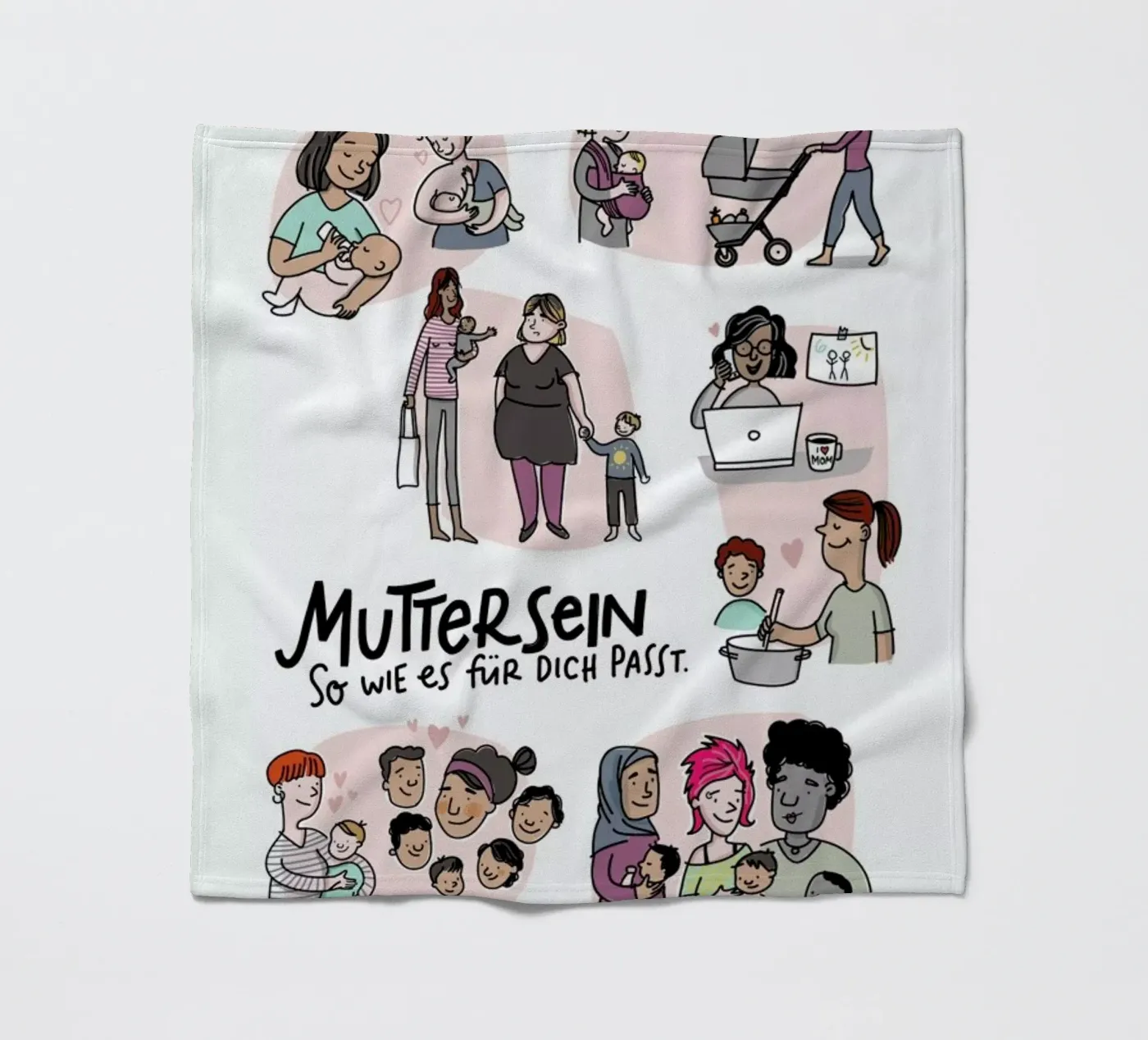 Mutter Fleecedecke von Geborgen Wachsen x JUNIQE