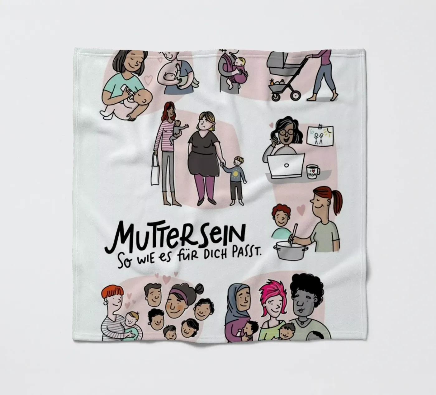 Mutter fleecedeken van Geborgen Wachsen x JUNIQE