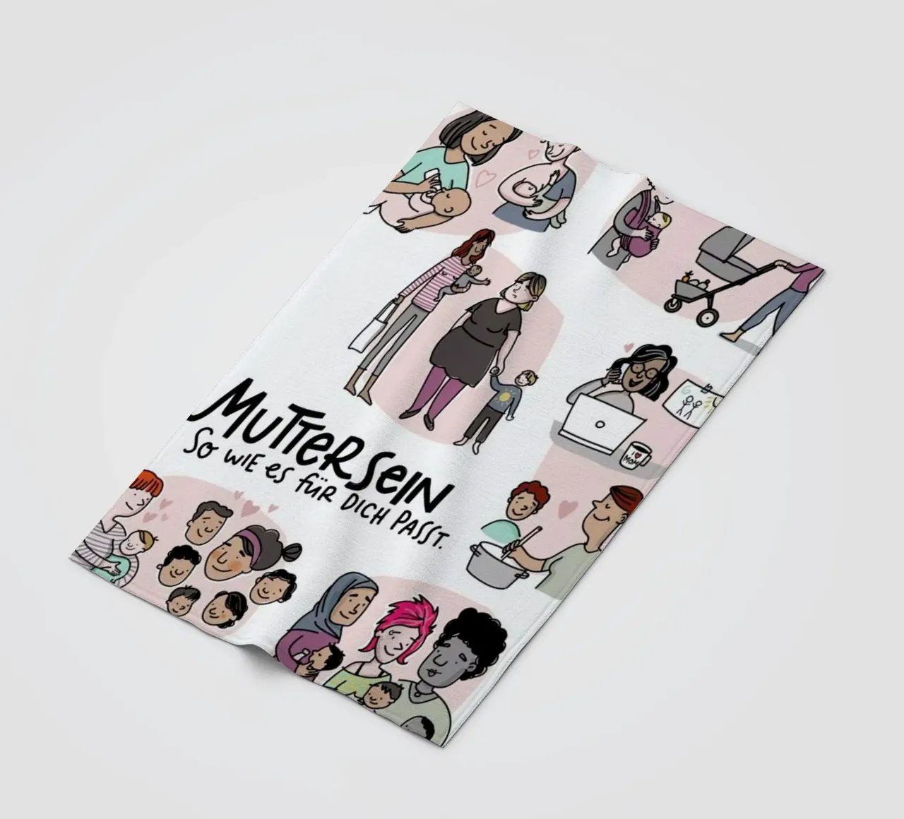 Mutter fleecedeken van Geborgen Wachsen x JUNIQE