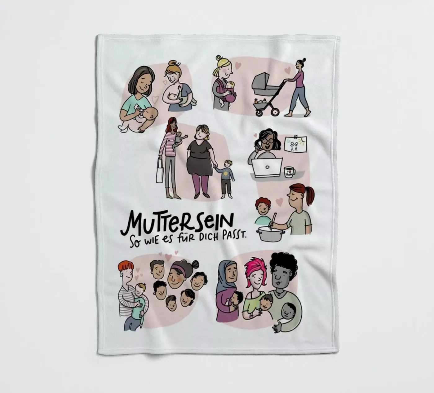 Mutter fleecedeken van Geborgen Wachsen x JUNIQE