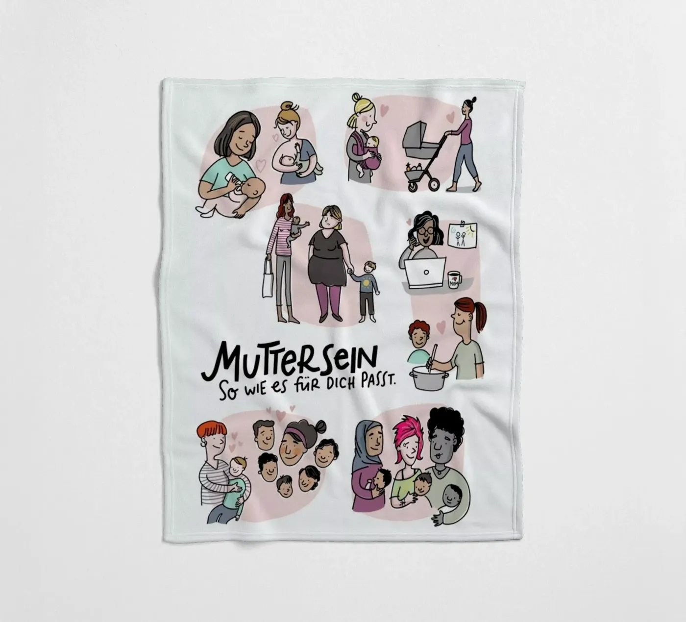 Mutter fleecedeken van Geborgen Wachsen x JUNIQE